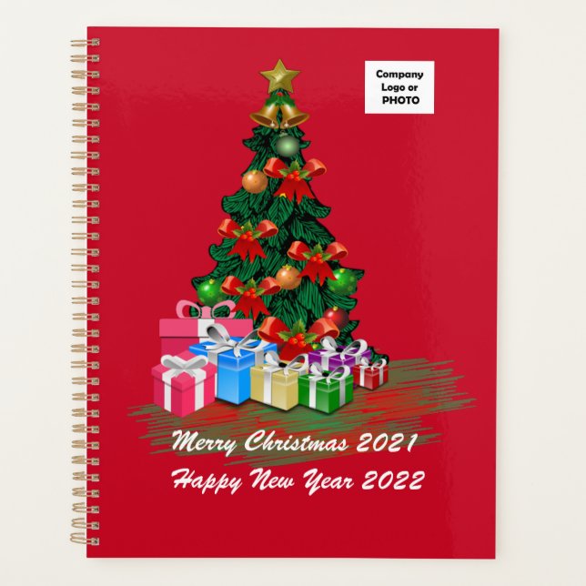 Christmas Tree Red Planner (Front)