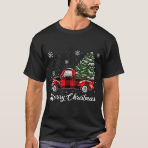 Christmas Tree Red Truck Pajama, Vintage Buffalo P T-Shirt