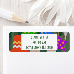 Christmas Tree Return Address Label