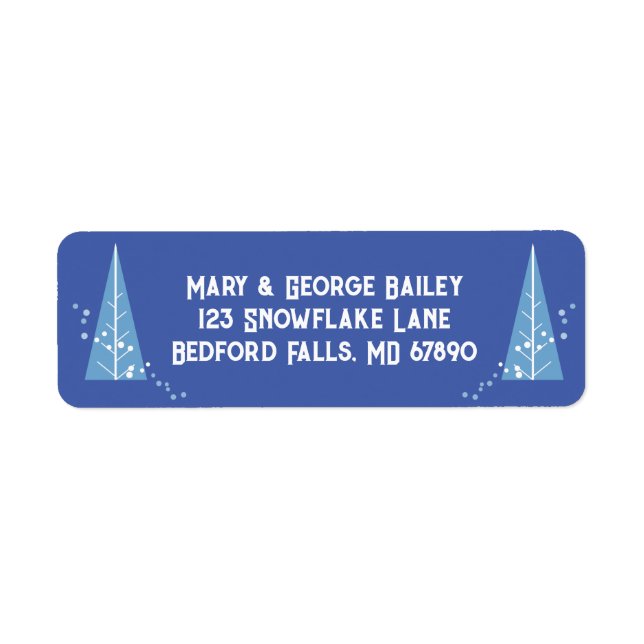 Christmas Tree Return Address Labels (Front)