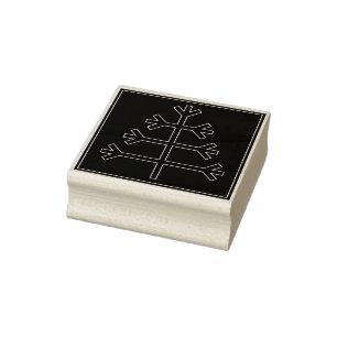 Christmas tree rubber stamp