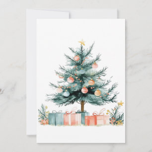 Christmas tree save the date