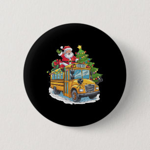 Christmas Tree School Bus Driver Costume Adults An 6 Cm Round Badge
