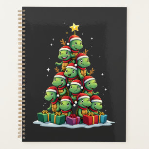 Christmas Tree Sea Turtle Turtles Tortoise T-Shirt Planner