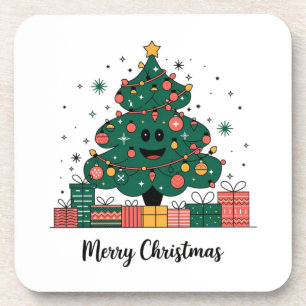 Christmas tree Season greetings Coaster