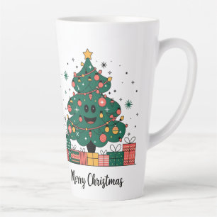 Christmas tree Season greetings Latte Mug