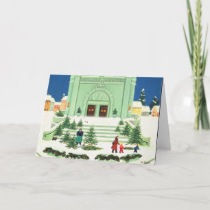 Christmas Tree Selling 1988 Holiday Card