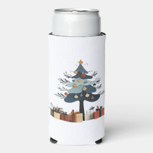 Christmas tree  seltzer can cooler