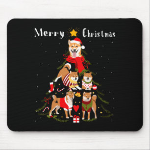 Christmas Tree Shiba Inu Lover Xmas Dog Owner New  Mouse Pad