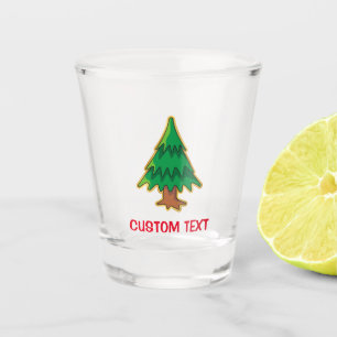 Christmas tree shot glass