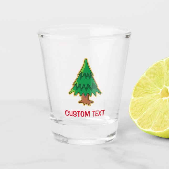 Christmas tree shot glass (Front)