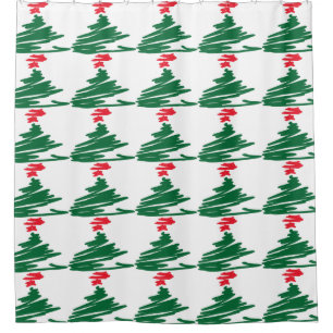 Christmas Tree Shower Curtain