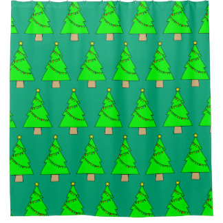 Christmas Tree Shower Curtain