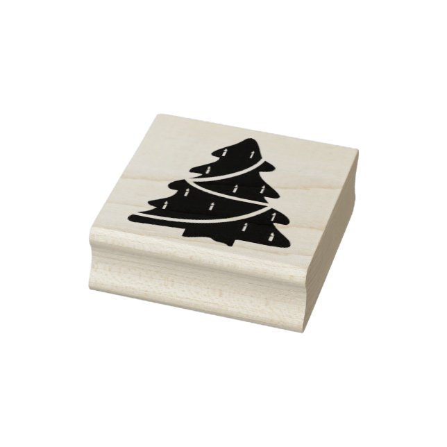 Christmas tree silhoette art stamp (Stamp)
