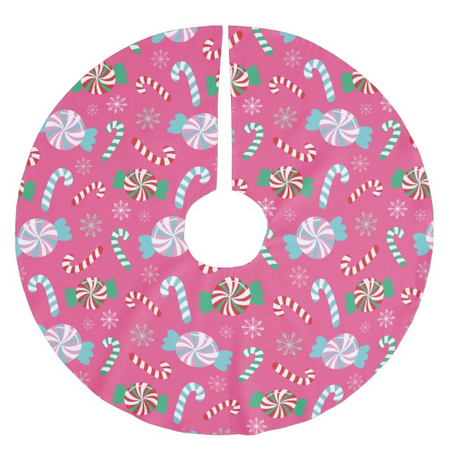 Christmas Tree Skirt Candy Fantasy Dream (Front)