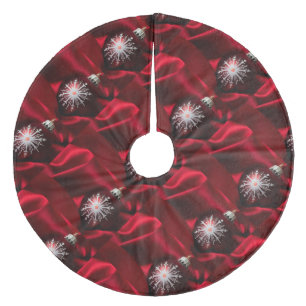 Christmas Tree Skirt/Ornaments and Silk Fleece Tree Skirt