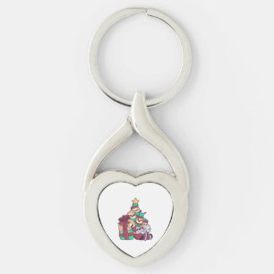 Christmas tree Sloth Sloth Key Ring