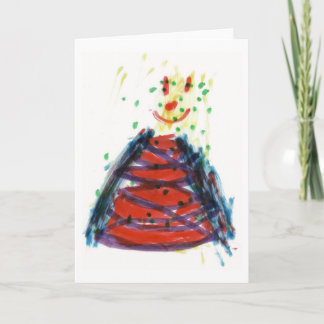 Christmas Tree Smile Holiday Card