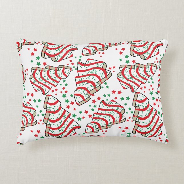 Christmas Tree Snack Cake Pillow  (Front)