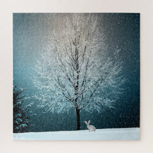 Christmas Tree & Snow Jigsaw Puzzle