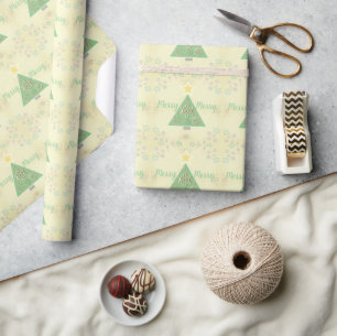Christmas tree & Snowflake Wrapping Paper