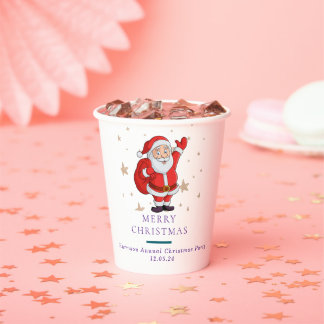 Christmas Tree Snowman Christmas Party I Paper Cups
