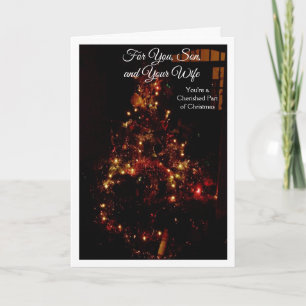 Christmas Tree Son and Daughter-in-Law Christmas Holiday Card