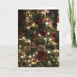 christmas tree sparkles holiday card