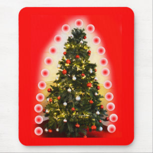 Christmas tree spirits mouse pad