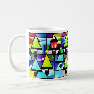 Christmas Tree Stained Glass Mug