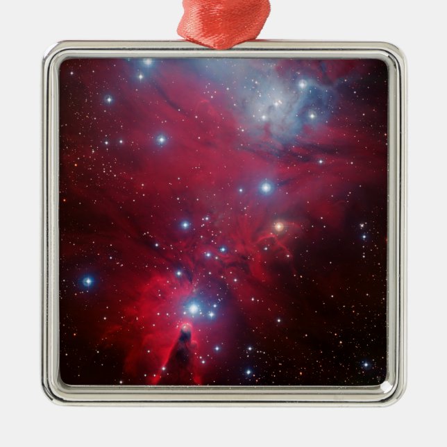 Christmas Tree Star Cluster Metal Tree Decoration (Front)