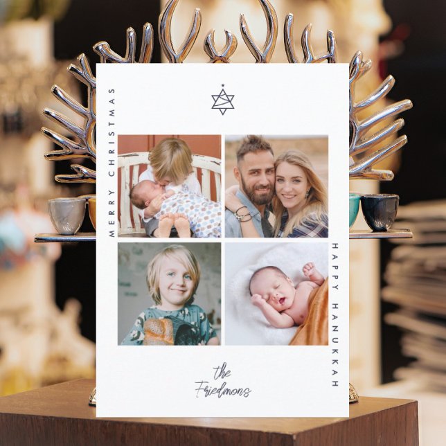 Christmas Tree Star of David Holiday Card (Creator Uploaded)