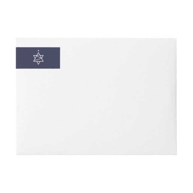 Christmas Tree Star of David Wrap Around Label (Front)