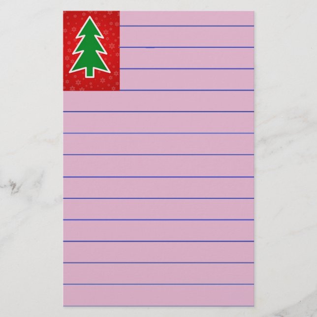 Christmas Tree Stationery (Front)
