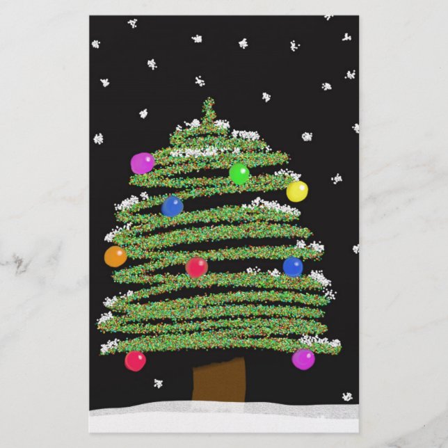 Christmas Tree Stationery (Front)