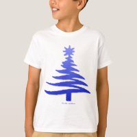 Christmas Tree Stencil Cobalt Blue
