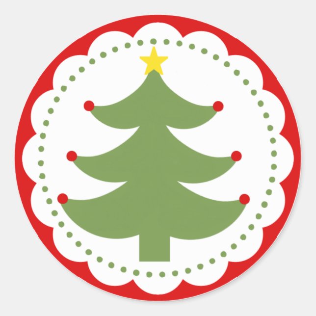 Christmas tree sticker (Front)