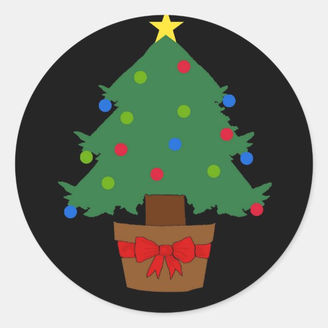 Christmas Tree Sticker (Front)