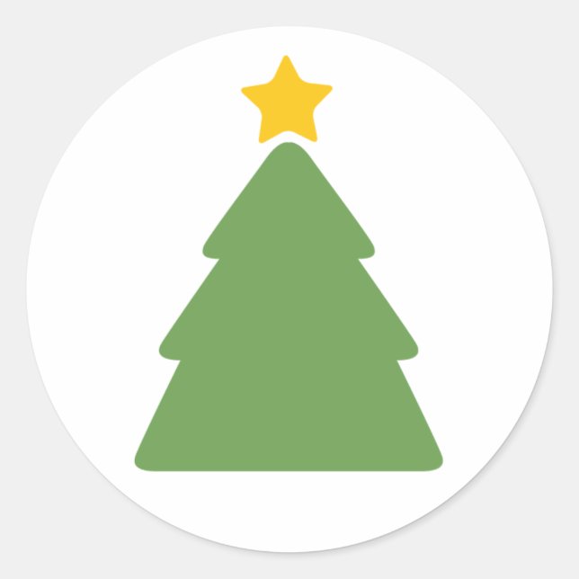 Christmas Tree Sticker – Festive Holiday Decor  (Front)