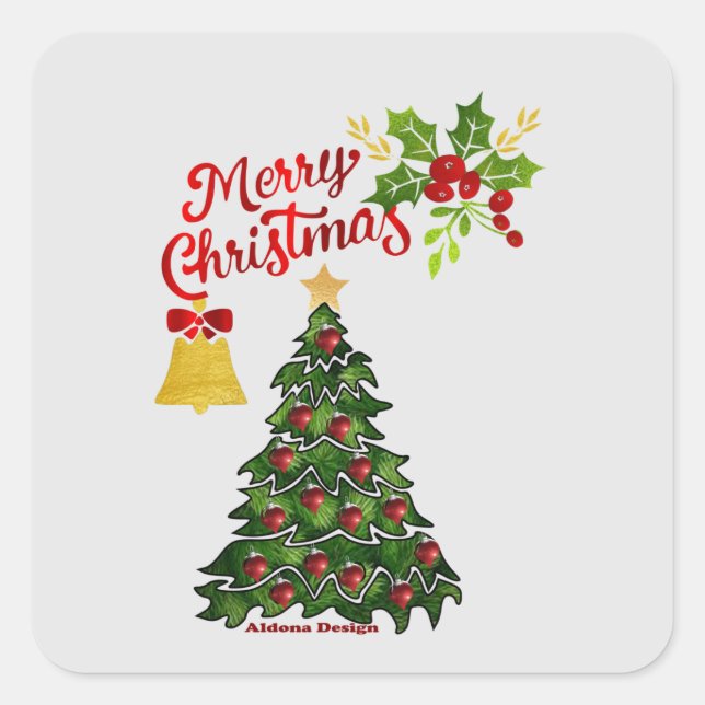 Christmas tree Stickers (Front)