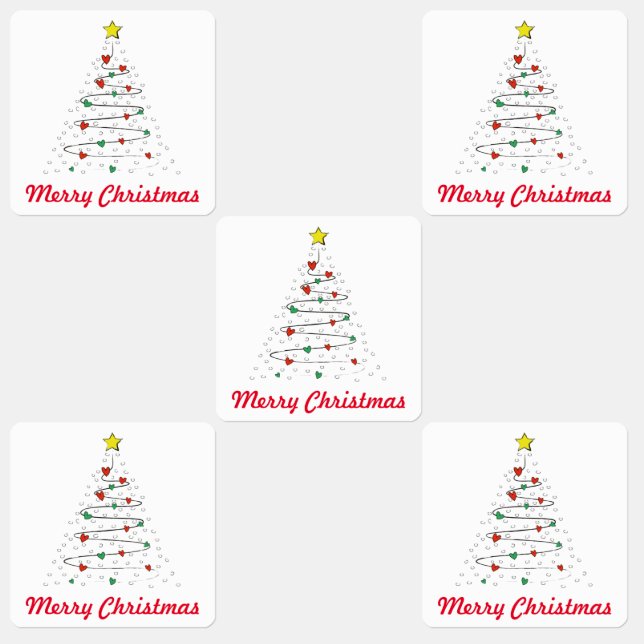 Christmas Tree Stickers (Group)