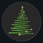 Christmas Tree Stickers<br><div class="desc">Holiday sticker shown with a festive Christmas tree print.  Customise or buy as is.</div>