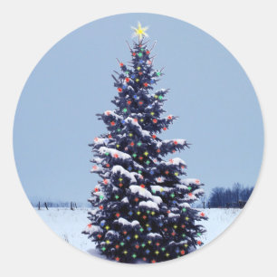 Christmas tree stickers