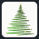 Christmas Tree Stickers<br><div class="desc">Holiday sticker shown with a festive Christmas tree print.  Customise or buy as is.</div>