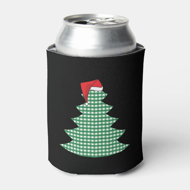 Christmas tree stocking hat can cooler (Can Front)