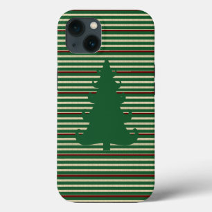Christmas tree striped iPhone 13 case