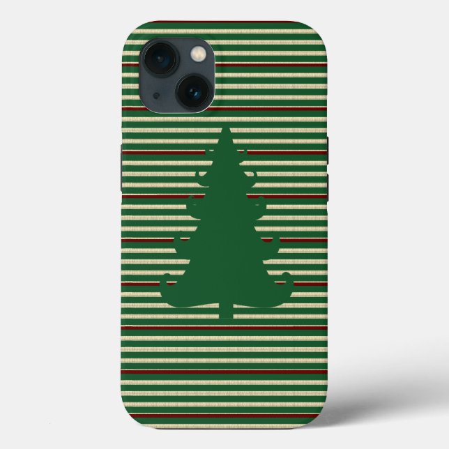 Christmas tree striped Case-Mate iPhone case (Back)