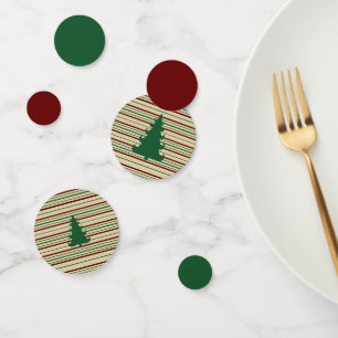 Christmas tree striped  confetti