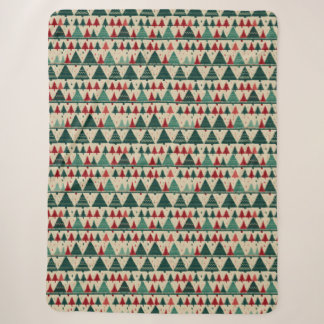 Christmas Tree Sweater Knit Traditional Pattern 2 Sherpa Blanket