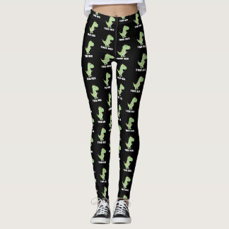 Christmas Tree T Rex Dinosaur Funny Gift Leggings